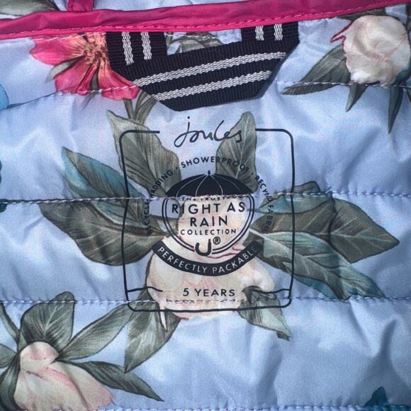 Joules Jacket Girls 5 Reversible Hooded Puffer Cool Weather Outdoor Lightweight - Picture 7 of 14